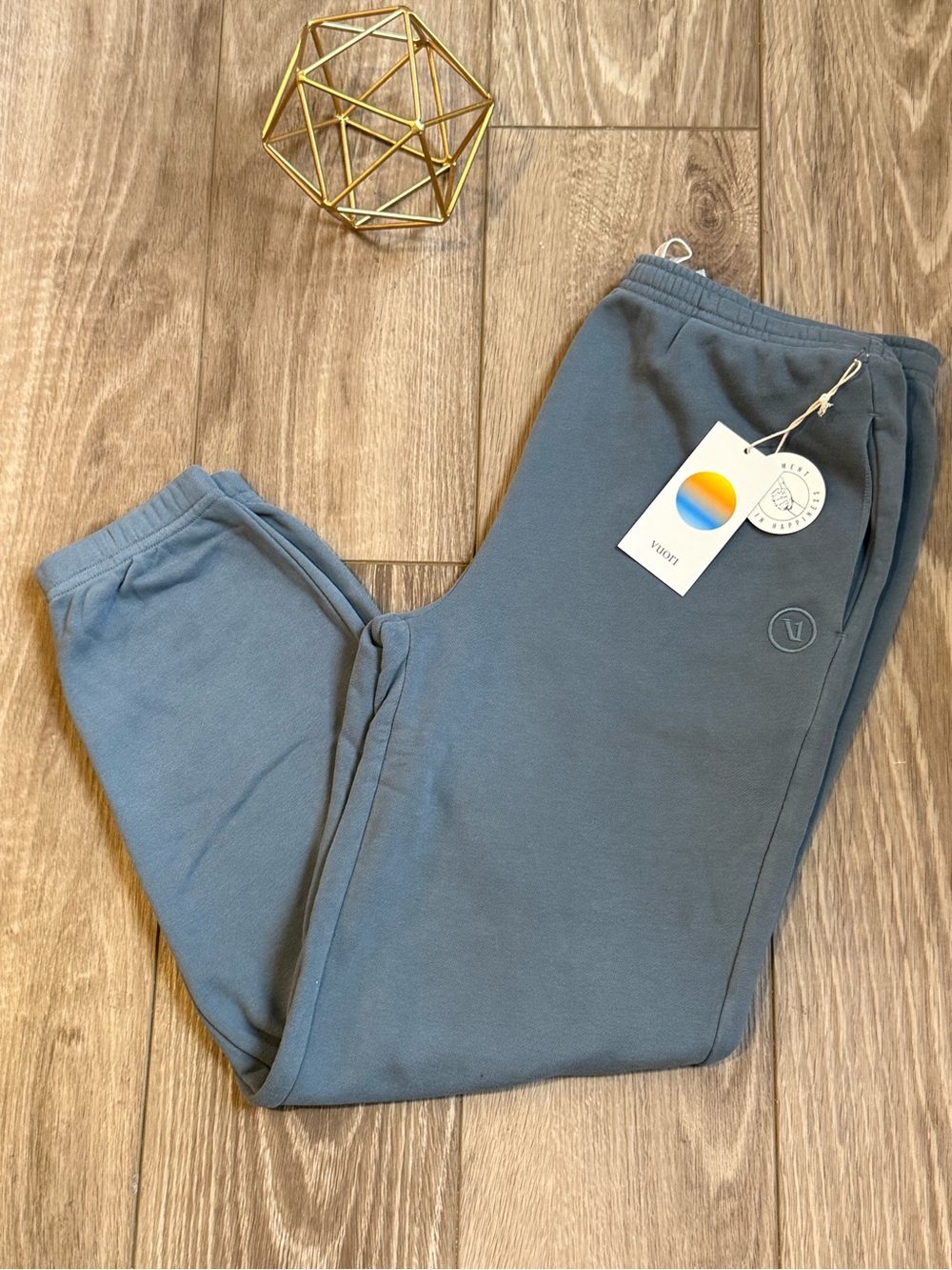 Vuori Sedona Sweatpant Smoke Blue Womens Large NWT Joggers
